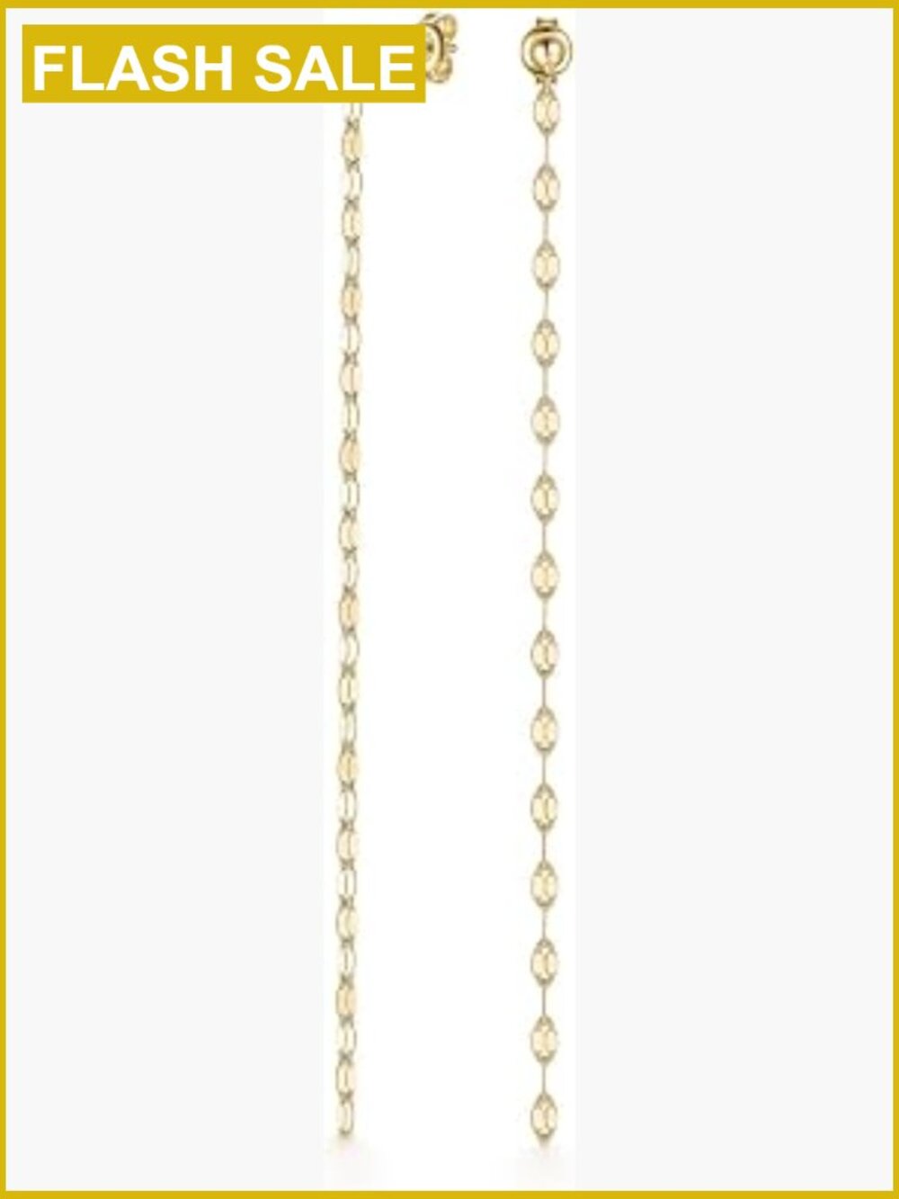 Dainty Tassel Drop Linear Earrings Hypoallergenic 925 Sterling Silver